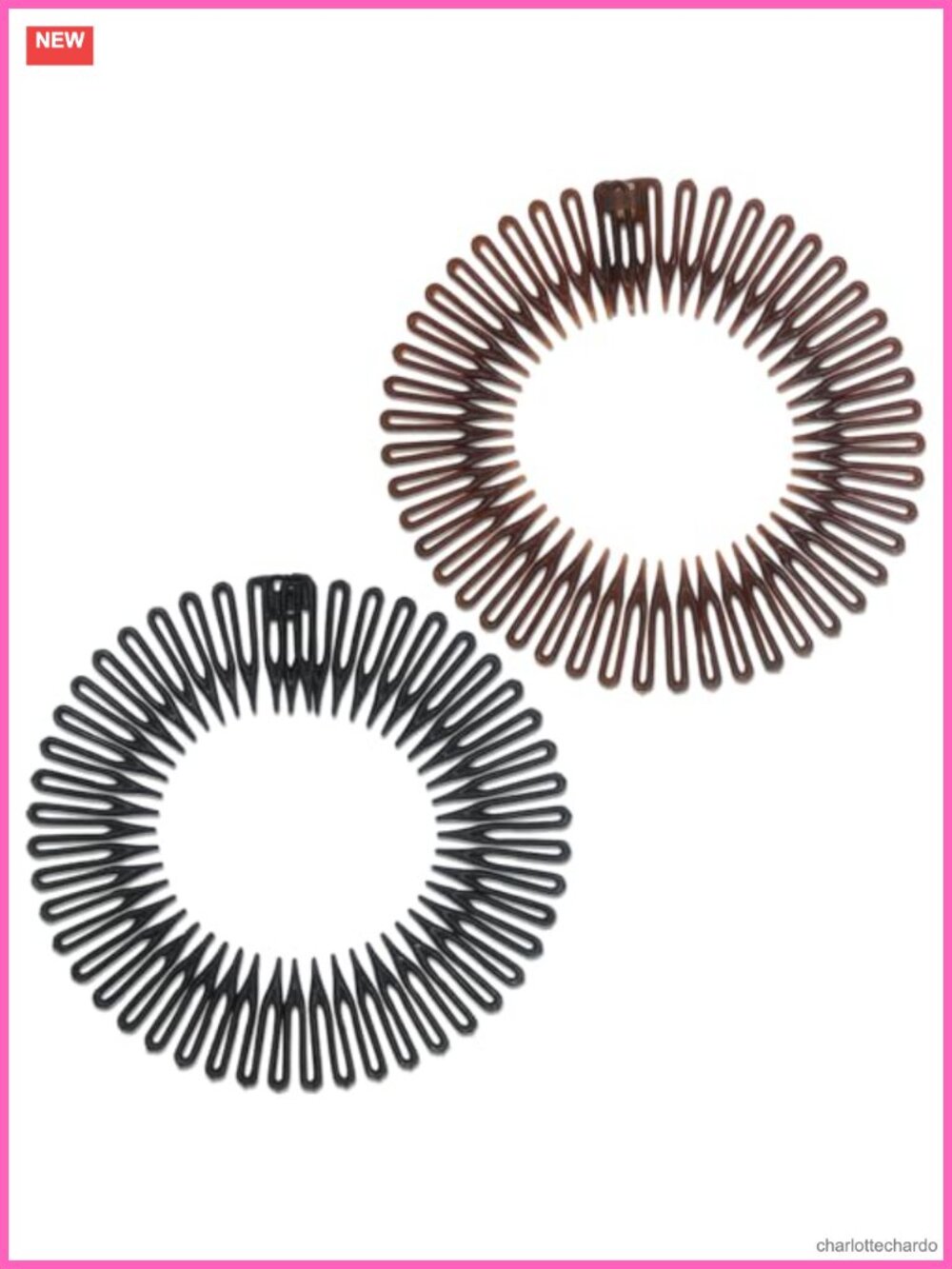 Flexible Nylon Comb Headband with Tooth for All Hair Types Easy to Use